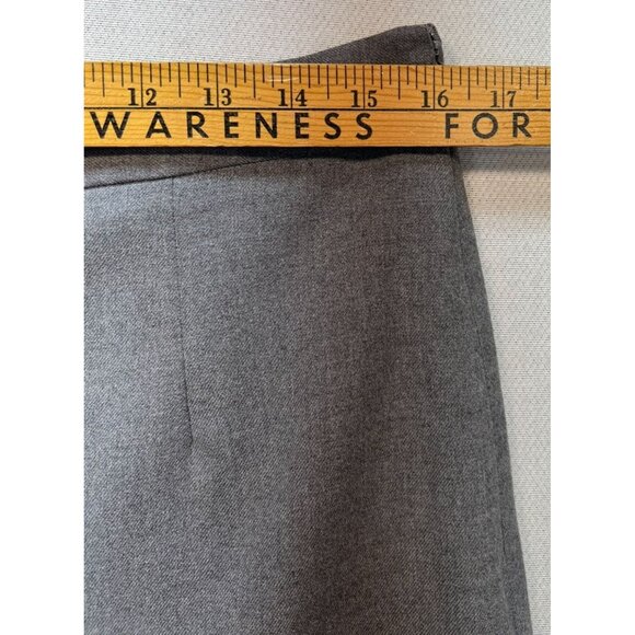 Banana Republic Women's Mermaid A Line Skirt Stretch Size 10 Gray Flat Front - Picture 8 of 12
